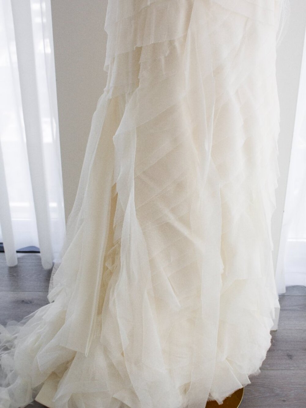 Vera Wang Farrah Ivory Gossip Girl Wedding Bridal Tulle Gown - Picture 8 of 16